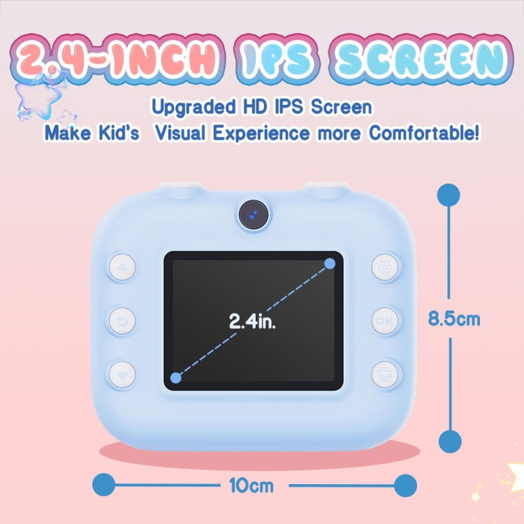 M8 2.4-Inch 1080P HD 2400W Pixel Dual-Camera Children Thermal Printing Camera, Pink, Blue, Purple, Pink+32GB, Blue+32GB, Purple+32GB M8 2.4-Inch 1080P HD 2400W Pixel Dual-Camera Children Thermal Printing Camera, Pink, Blue, Purple, Pink+32GB, Blue+32GB, Purple+32GB
